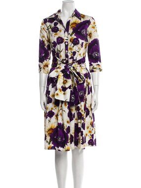 Samantha Sung Floral Print Dress Size 4